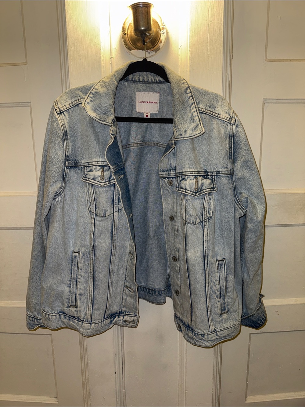 Lucky Brand Light Wash Kids Denim Jacket - Pale Blue